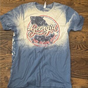 Blue Georgia Graphic T-Shirt size Medium